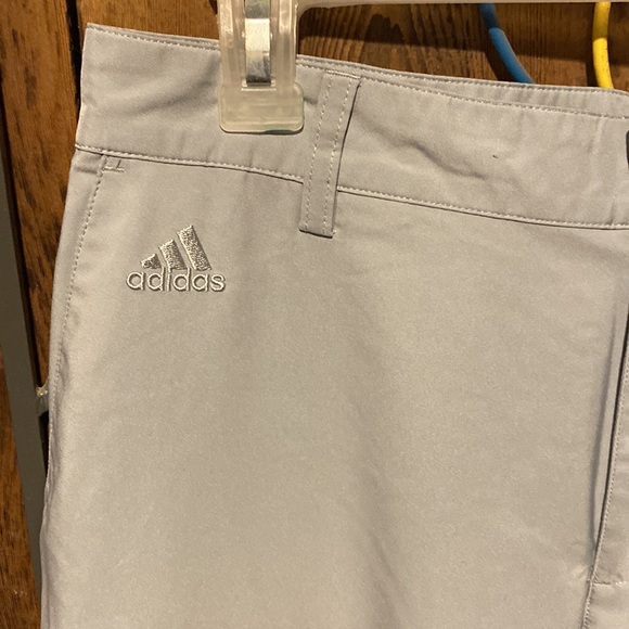 Mens grey adidas climalite golf slacks 32 x 30 - Picture 2 of 4